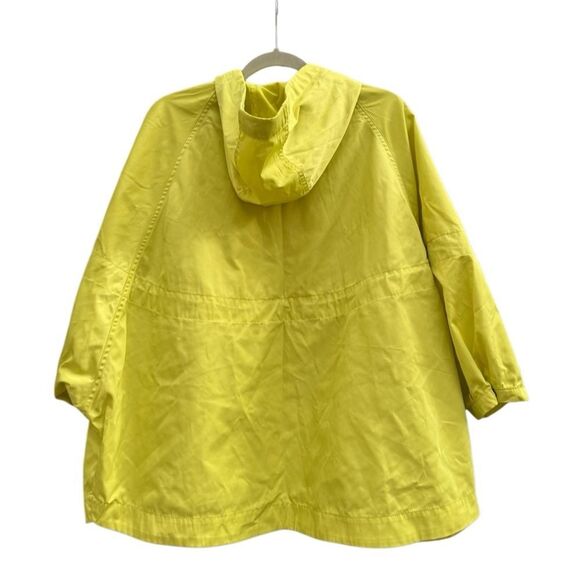 JoyLab Women's Zip-Up Water Resistant Rain Coat Neon Yellow Size XL - Picture 4 of 7